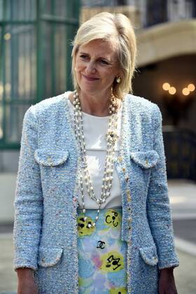 Princess Astrid of Belgium pictured during a ceremony for the Queen Paola Award 2015-2016 (Koningin Paolaprijs - Prix Reine Paola) for education, at the royal castle in Laken Laeken, Brussels, Wednesday 31 May 2017. This year s themes are sciences, mathematics and technology.  ERICxLALMAND 05106849