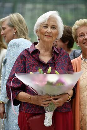 Queen Paola of Belgium pictured during a ceremony for the Queen Paola Award 2015-2016 (Koningin Paolaprijs - Prix Reine Paola) for education, at the royal castle in Laken Laeken, Brussels, Wednesday 31 May 2017. This year s themes are sciences, mathematics and technology. ERICxLALMAND 05106940