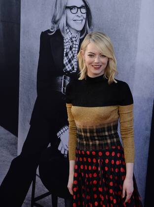 Actress Emma Stone arrives for American Film Institute s 45th annual Life Achievement Award tribute gala honoring actress Diane Keaton at the Dolby Theatre in the Hollywood section of Los Angeles on June 8, 2017.  LAP2017060814 JIMxRUYMEN