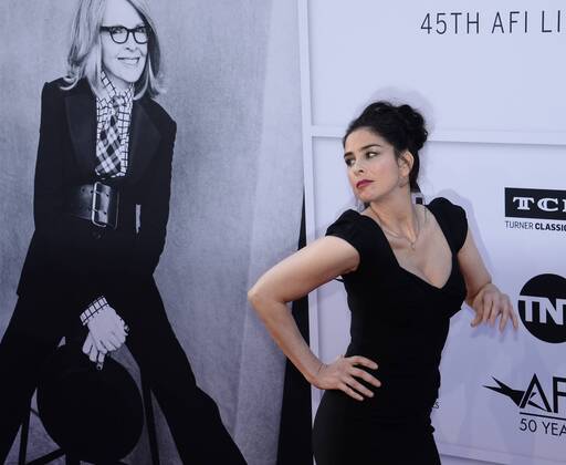 Comedian Sarah Silverman arrives for American Film Institute s 45th annual Life Achievement Award tribute gala honoring actress Diane Keaton at the Dolby Theatre in the Hollywood section of Los Angeles on June 8, 2017.  LAP2017060823 JIMxRUYMEN