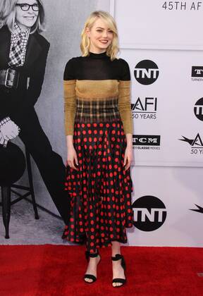 June 8, 2017 - Hollywood, CA, United States - 8 June 2017 - Los Angeles, California - Emma Stone. 2017 AFI Life Achievement Award Gala Honoring Diane Keaton held at the Dolby Theatre in Hollywood. Photo Credit: AdMedia Hollywood United States - ZUMAa123 20170608_zaa_a123_507 Copyright: xAdmediax