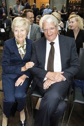 Friede Springer und Gert Rudolf Muck Flick at Montblanc De La Culture Arts Patronage Award 2017 at Humboldt Carre. Berlin, Germany - 13.06.2017 Foto:xK.xWernerx xFuturexImage