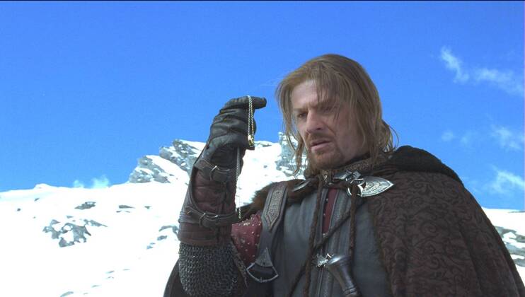 Newline Pictures Presents Lord of the Rings: The Fellowship of the Ring Sean Bean © 2001 New Line 30277_003