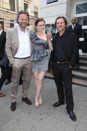 Hamburg Rote Rosen Darsteller Christian Rudolf, Malin Steffen, Jörg Pintsch 20 Jahre Studio Hamburg Nachwuchspreis im Thalia Theater Hamburg am 20.6.2017