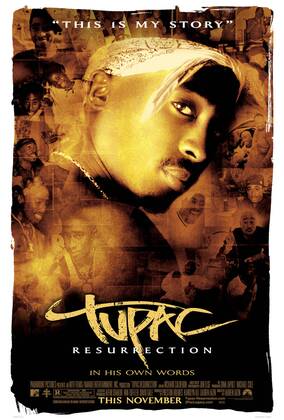 Studio Publicity Still from Tupac: Resurrection Poster © 2003 MTV Networks Amaru Entertainment Los Angeles CA Copyright: xAPCx 307531012