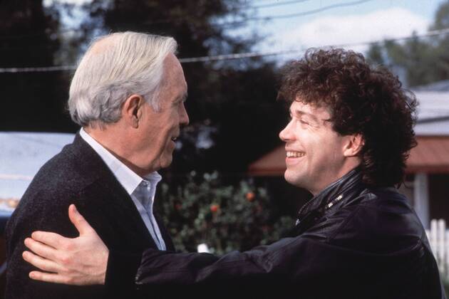 Film still or Publicity still from Parenthood Jason Robards and Tom Hulce © 1989 Universal Photo Credit: Phillip Caruso Los Angeles CA Copyright: xAmericanxPictorialxCollectionx 31623076
