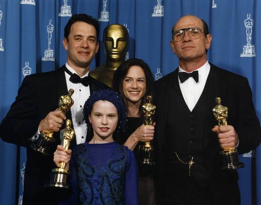 Tom Hanks, Anna Paquin, Holly Hunter, Tommy Lee Jones at the 64th Annual Academy Awards, 1992 Hollywood CA USA  Copyright: xAMPASx 32509_467THA