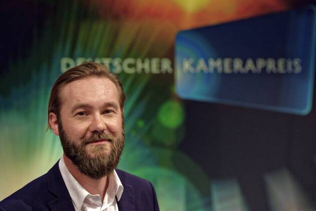 27. Deutscher Kamerapreis. Preisverleihung in Köln. Foto: Im Studio BS1 in Köln Bocklemünd. Vor der Preisverleihung. Im Bild Felix Striegel Köln Nordrhein-Westfalen Deutschland