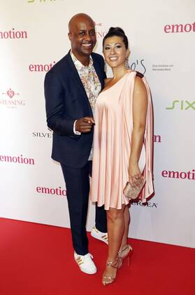 Yared Dibaba mit Gattin Fernanda de Sousa Dibaba beim Emotion Award 2017 in der Laeiszhalle. Hamburg, 28.06.2017 Foto:xC.xTamckex xFuturexImage