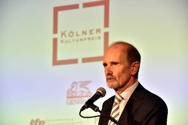 Hermann Hollmann am 29.06.2017 in Köln bei der Verleihung des 8. Kölner Kulturpreis. Der Kölner Kulturpreis ist eine Auszeichnung des Kölner Kulturrates. Er würdigt die Leistungen des Vorjahres.