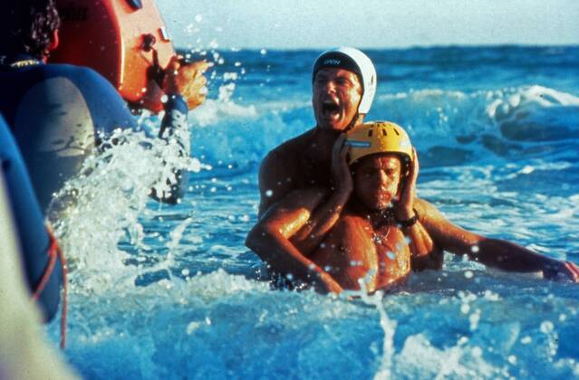 Baywatch: Nightmare Bay, aka: Baywatch - Die Rettungsschwimmer von Malibu, Fernsehfilm, USA 1991, Regie: Gregory J. Bonann, Darsteller: David Hasselhoff Copyright: IFTN UnitedArchives12289