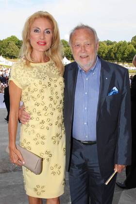Joseph Vilsmaier mit Freundin Birgit Muth, Sommerlichen Empfang im Neuen Schloss Schleißheim in Oberschleißheim am 18.07.2017