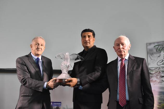 Syrian White Helmets receive Tipperary Peace Prize Nedal Izddenm a member of the Syria Civil Defence accepts the International Tipperary Peace Prize. The Tipperary Peace prize ranks as Ireland’s outstanding award for humanitarian work.  JohnxRooney