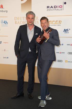 Hamburg Kultmoderatoren Jens Hardeland und Andreas Kuhlage Verleihung Deutscher Radiopreis in der Elbphilharmonie Hamburg am 7.9.2017