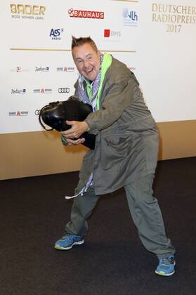 Nigel Kennedy bei der Verleihung des Deutschen Radiopreises 2017 in der Elbphilharmonie. Hamburg, 07.09.2017