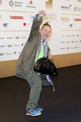 Nigel Kennedy bei der Verleihung des Deutschen Radiopreises 2017 in der Elbphilharmonie. Hamburg, 07.09.2017