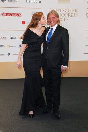 Hamburg, Germany 07.09.2017, Deutscher Radiopreis 2017, Frank Otto und Freundin Nathalie Volk ( DeFodi525