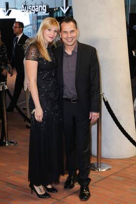 Hamburg, Germany 07.09.2017, Deutscher Radiopreis 2017, Sebastian Fitzek und Frau Sandra Fitzek ( DeFodi525