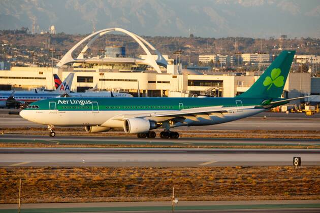 USA, United States of America, California, Los Angeles, 21.10.2016: Los Angeles International Airport, Registration: EI-DAA Aer Lingus Airbus A330-202