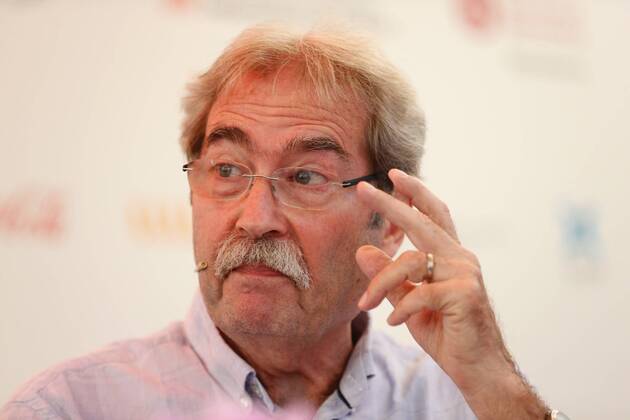 Spanish writer Jaume Cabre during a press conference held in Barcelona, northeastern Spain, 13 September 2017. Cabre, the most International author of the Catalan literature, will receive on 14 September 2017 a Career Award as part of the Catalonian Book Week. JAUME CABRE PRESS CONFERENCE !ACHTUNG: NUR REDAKTIONELLE NUTZUNG!  Copyright: xALEJANDROxGARCIAx GRA219 20170913-636409240857043929