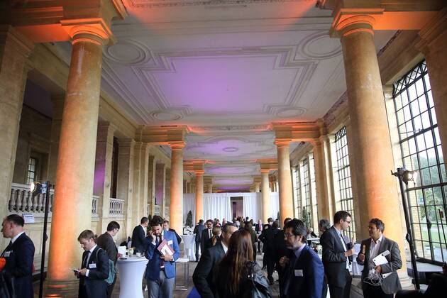 Teilnehmer der Medienkonferenz M100 in der Orangerie von Sanssouci in Potsdam, 14. September 2017. M100 Sanssouci Colloquium