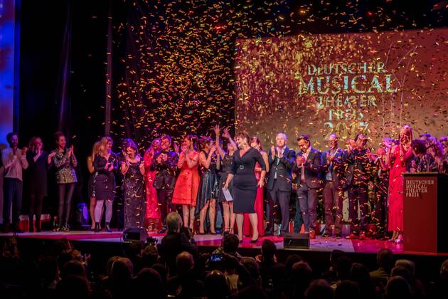 Buehnenabschlussbild Deutscher Musical Theater Preis 2017 im Wintergarten Berlin in Berlin am 18.09.2017