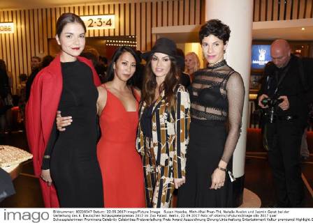 Susan Hoecke, Minh-Khai Phan-Thi, Natalia Avelon und Jasmin Gerat bei der Verleihung des 6. Deutschen Schauspielerpreises 2017 im Zoo Palast. Berlin, 22.09.2017 Foto:xF.xKernx xFuturexImage