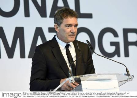 Antonio Banderas bei der Verleihung des Premio Nacional de Cinematografia auf dem 65. Internationalen Filmfestival San Sebastian Festival Internacional de Cine de Donostia-San Sebastian im Kulturzentrum Tabakalera. San Sebastian, 23.09.2017 Foto:xC.xNiehausx xFuturexImage