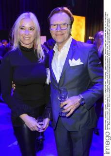 Wolfgang Lippert mit Ehefrau Gesine Lippert bei Goldene Henne 2017 in der Messe Leipzig am 13.10.2017 - Aftershowparty