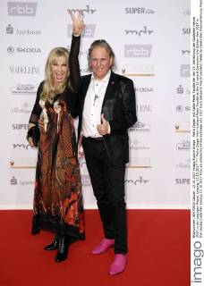 Petra Zieger mit Gatte Peter Taudte bei der 23. Verleihung der Goldenen Henne 2017 in der Leipziger Messe. Leipzig, 13.10.2017
