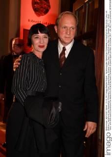 Verleihung des Hessischen Filmpreises in Frankfurt am Main Ulrich Tukur mit Ehefrau Verleihung des Hessischen Filmpreis Preis, Auszeichnung, Ehrung Alten Oper Frankfrut am Main 13. Oktober 2017