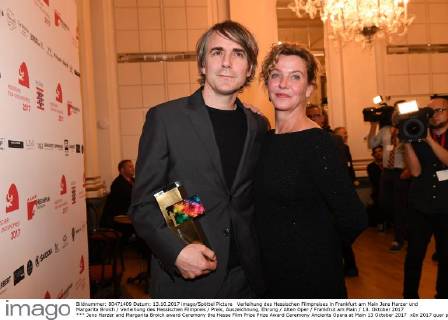 Verleihung des Hessischen Filmpreises in Frankfurt am Main Jens Harzer und Margarita Broich Verleihung des Hessischen Filmpreis Preis, Auszeichnung, Ehrung Alten Oper Frankfrut am Main 13. Oktober 2017