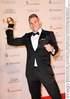 Preisträger Johannes Vetter (Leichtathletik Speerwerfen) bei der Verleihung von Die Goldene Henne am 13.10.2017 in Leipzig Die Goldene Henne 2017 Verleihung in Leipzig