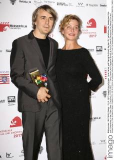 Jens Harzer und Margarita Broich bei der 28. Verleihung des Hessischen Film- und Kinopreises in der Alten Oper. Frankfurt, 13.10.2017