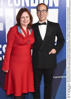 Clare Stewart mit Begleitung bei der Preisverleihung auf dem 61. BFI London Film Festival im Banqueting House. London, 14.10.2017 Clare Stewart mit Begleitung