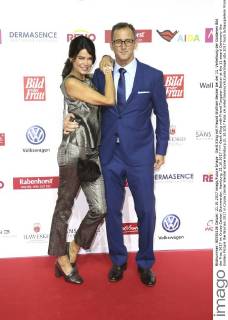 Gerit Kling mit Freund Wolfram Becker bei der 11. Verleihung der Goldenen Bild der Frau 2017 im Cruise Center Steinwerder. Hamburg, 21.10.2017