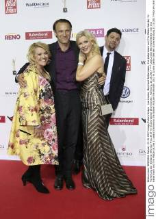 Lea Linster, Bernhard Bettermann, Eva Habermann und Tim Mälzer bei der 11. Verleihung der Goldenen Bild der Frau 2017 im Cruise Center Steinwerder. Hamburg, 21.10.2017