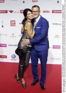 Gerit Kling mit Ehemann Wolfram Becker bei der 11. Verleihung der Goldenen Bild der Frau im Cruise Center Steinwerder. Hamburg, 21.10.2017