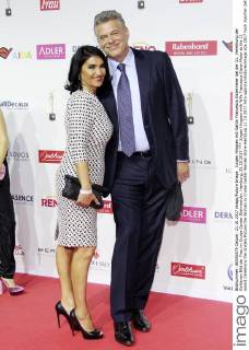 Jürgen Hingsen mit Gattin Francesca Elstermeier bei der 11. Verleihung der Goldenen Bild der Frau im Cruise Center Steinwerder. Hamburg, 21.10.2017