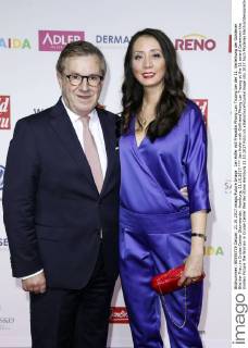 Jan Hofer mit Freundin Phong Lan Truong bei der 11. Verleihung der Goldenen Bild der Frau im Cruise Center Steinwerder. Hamburg, 21.10.2017
