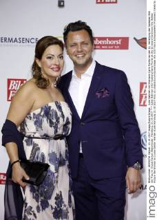 Julia Dahmen mit Ehemann Carlo Fiorito bei der 11. Verleihung der Goldenen Bild der Frau im Cruise Center Steinwerder. Hamburg, 21.10.2017