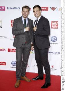 Raul Richter mit Bruder Ricardo Richter bei der 11. Verleihung der Goldenen Bild der Frau im Cruise Center Steinwerder. Hamburg, 21.10.2017