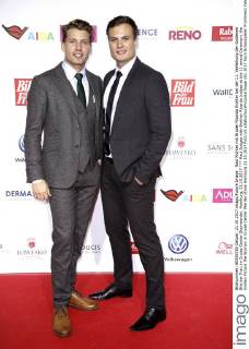 Raul Richter mit Bruder Ricardo Richter bei der 11. Verleihung der Goldenen Bild der Frau im Cruise Center Steinwerder. Hamburg, 21.10.2017
