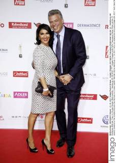 Jürgen Hingsen mit Gattin Francesca Elstermeier bei der 11. Verleihung der Goldenen Bild der Frau im Cruise Center Steinwerder. Hamburg, 21.10.2017