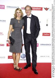 Christine Sommer mit Lebenspartner Martin Brambach bei der 11. Verleihung der Goldenen Bild der Frau im Cruise Center Steinwerder. Hamburg, 21.10.2017