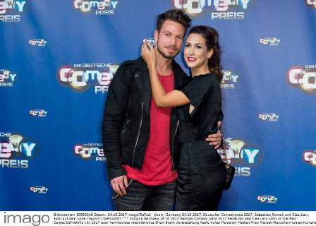 Koeln, Germany 24.10.2017, Deutscher Comedypreis 2017, Sebastian Pannek und Clea-Lacy Juhn auf dem roten Teppich ( DeFodi001