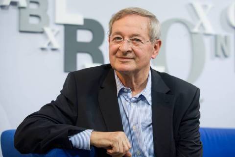 Peter NADAS, Autor, waehrend der TV-Sendung Das blaue Sofa am 12.10.2017, Frankfurter Buchmesse 2017 vom 11.10. - 15.10.2017 in Frankfurt am Main Deutschland.