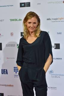 Schauspielerin Carolin Fink am 28.10.2017 in Köln bei der Verleihung von Auszeichnungen an Fernsehschaffende aller creativen Gewerke durch die Deutsche Akademie für Fernsehen - DAFF - . Zum 5. mal werden hier herausragende Leistungen bei der Herstellung deutscher Fernsehprogramme gewürdigt.