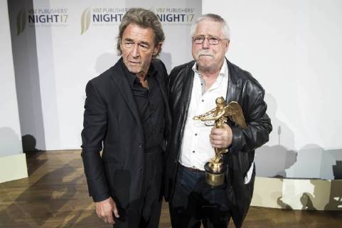 Peter Maffay und Wolf Biermann bei der VDZ Publishers Night 2017 in der Telekom Repräsentanz. Berlin, 06.11.2017
