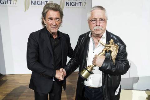 Peter Maffay und Wolf Biermann bei der VDZ Publishers Night 2017 in der Telekom Repräsentanz. Berlin, 06.11.2017
